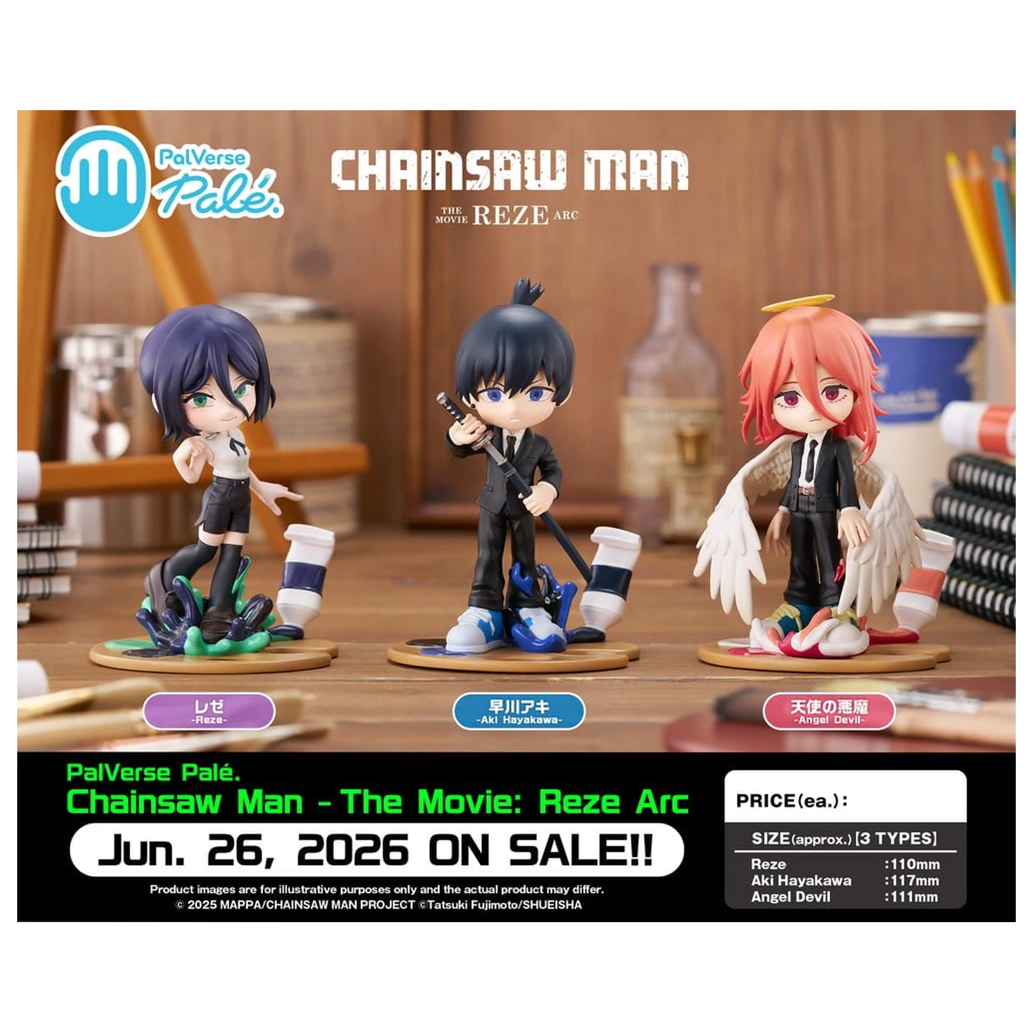 Chainsaw Man The Movie: Reze Arc PalVerse PVC Socha Aki Hayakawa 11 cm fotografii produktu