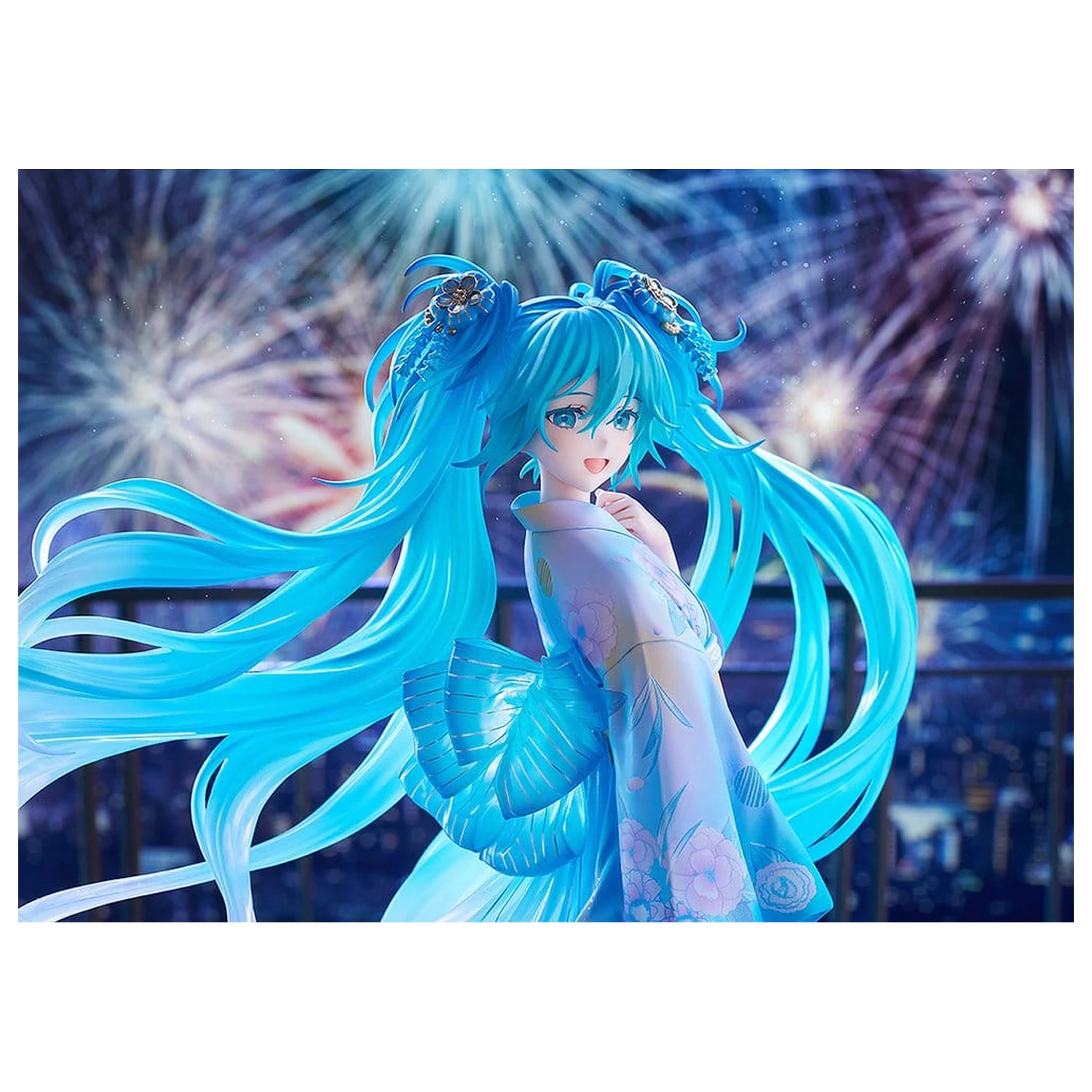 Character Vocal Series 01: Hatsune Miku PVC Figurka 1/7 Music & Fire Works Ver. 23 cm fotografii produktu