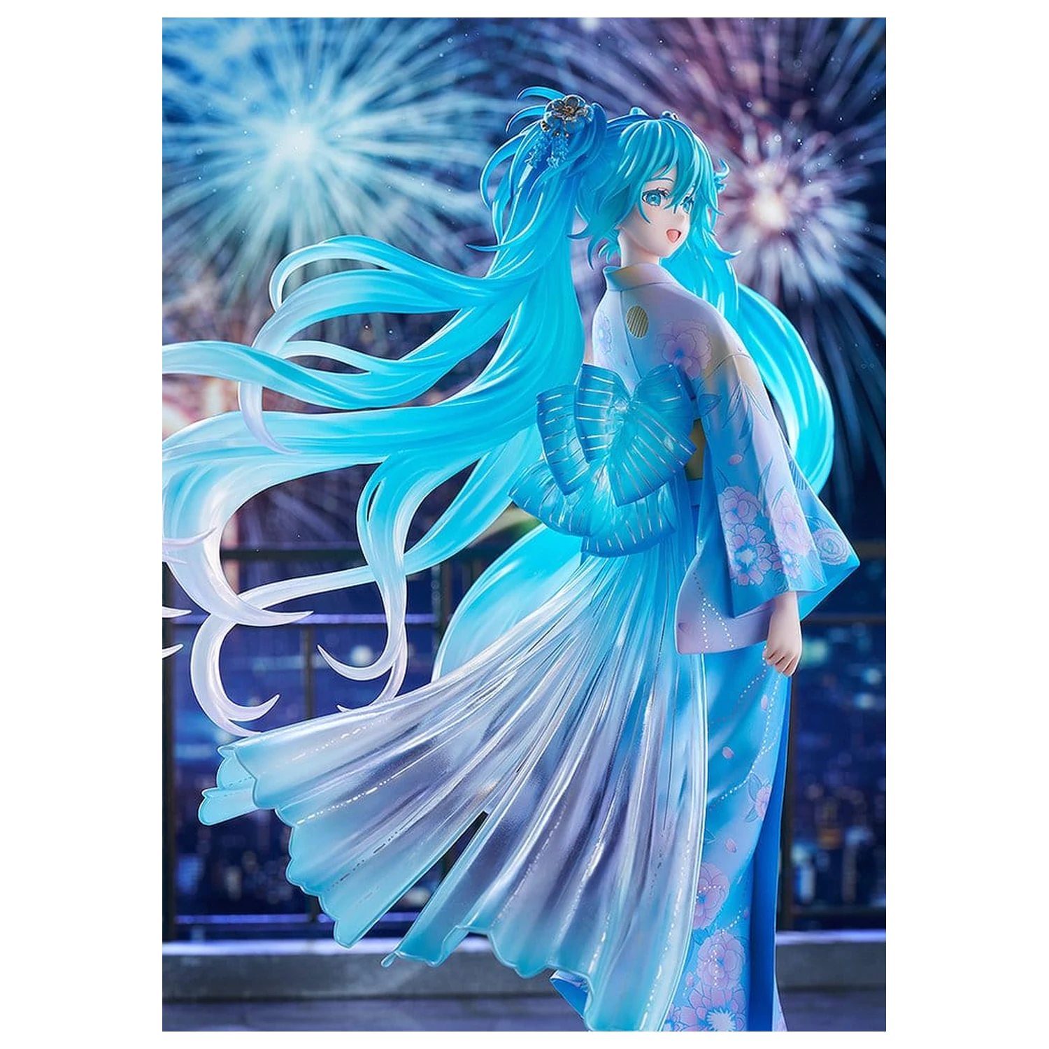 Character Vocal Series 01: Hatsune Miku PVC Figurka 1/7 Music & Fire Works Ver. 23 cm fotografii produktu