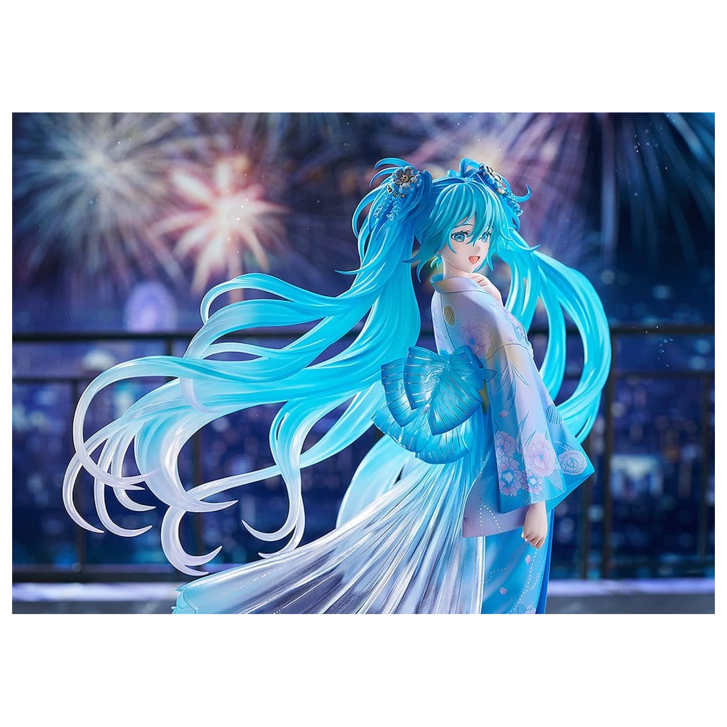 Character Vocal Series 01: Hatsune Miku PVC Figurka 1/7 Music & Fire Works Ver. 23 cm fotografii produktu