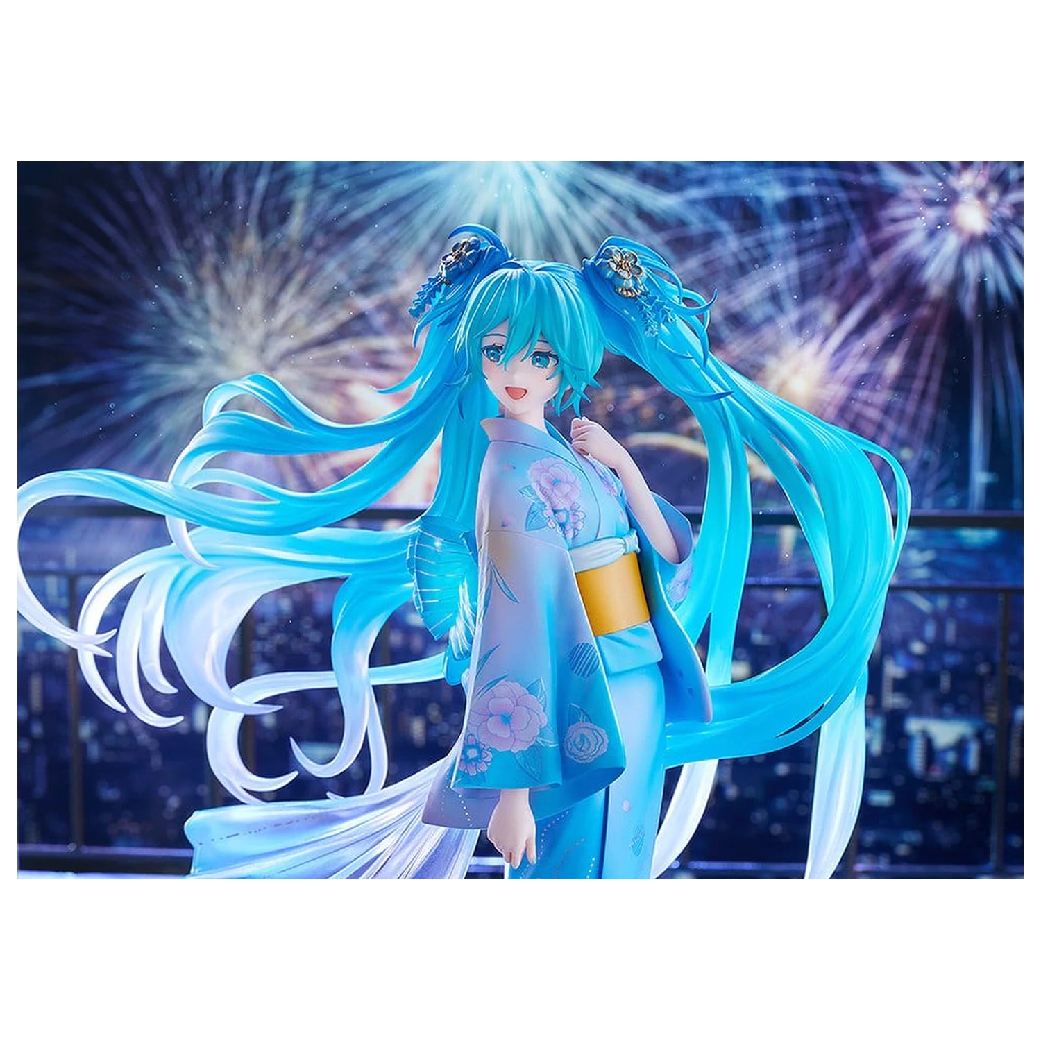 Character Vocal Series 01: Hatsune Miku PVC Figurka 1/7 Music & Fire Works Ver. 23 cm fotografii produktu