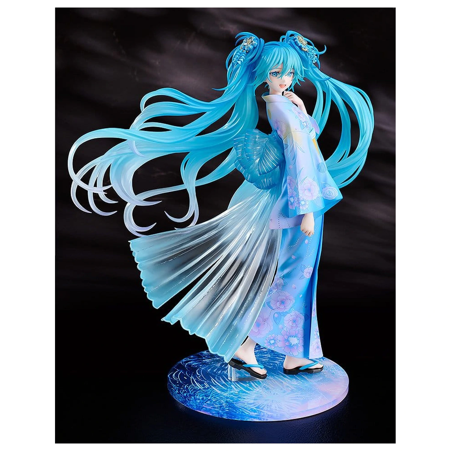 Character Vocal Series 01: Hatsune Miku PVC Figurka 1/7 Music & Fire Works Ver. 23 cm fotografii produktu