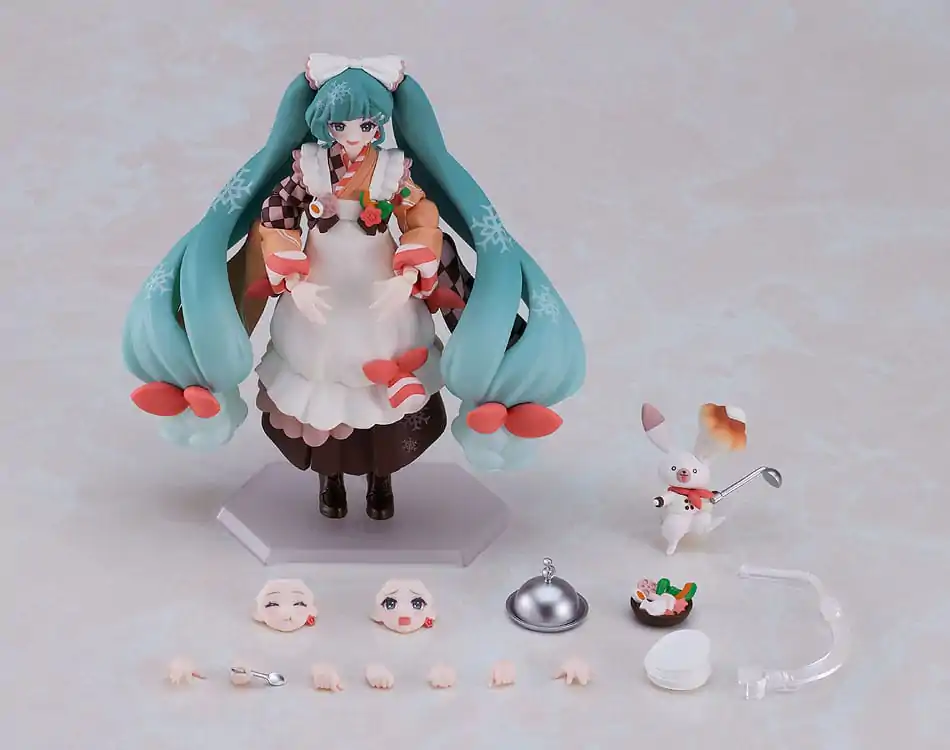 Character Vocal Series 01: Hatsune Miku Figma Akční figurka Snow Miku: Winter Delicacy Verze 14 cm fotografii produktu