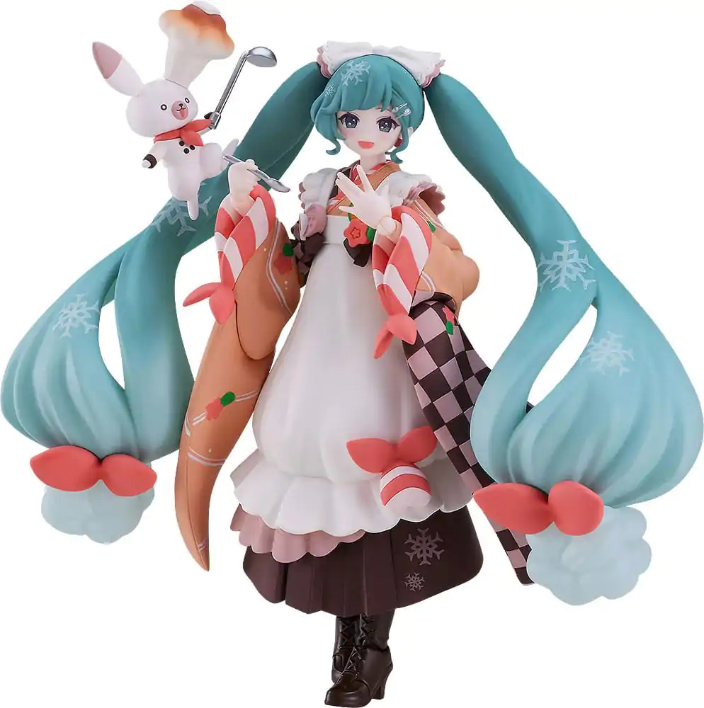 Character Vocal Series 01: Hatsune Miku Figma Akční figurka Snow Miku: Winter Delicacy Verze 14 cm fotografii produktu