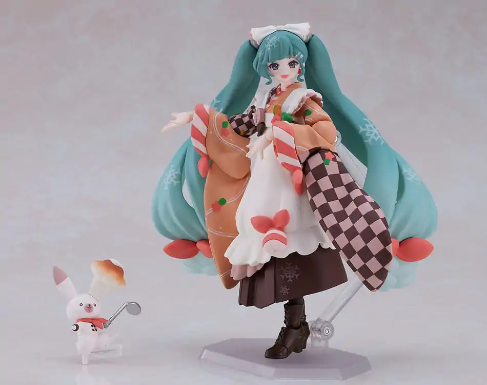 Character Vocal Series 01: Hatsune Miku Figma Akční figurka Snow Miku: Winter Delicacy Verze 14 cm fotografii produktu