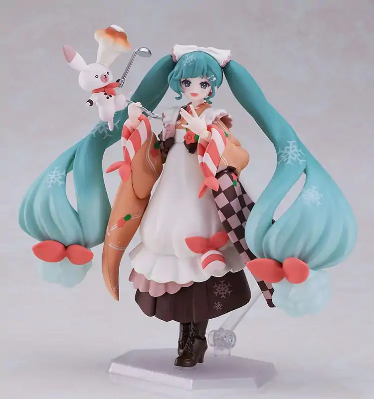 Character Vocal Series 01: Hatsune Miku Figma Akční figurka Snow Miku: Winter Delicacy Verze 14 cm fotografii produktu