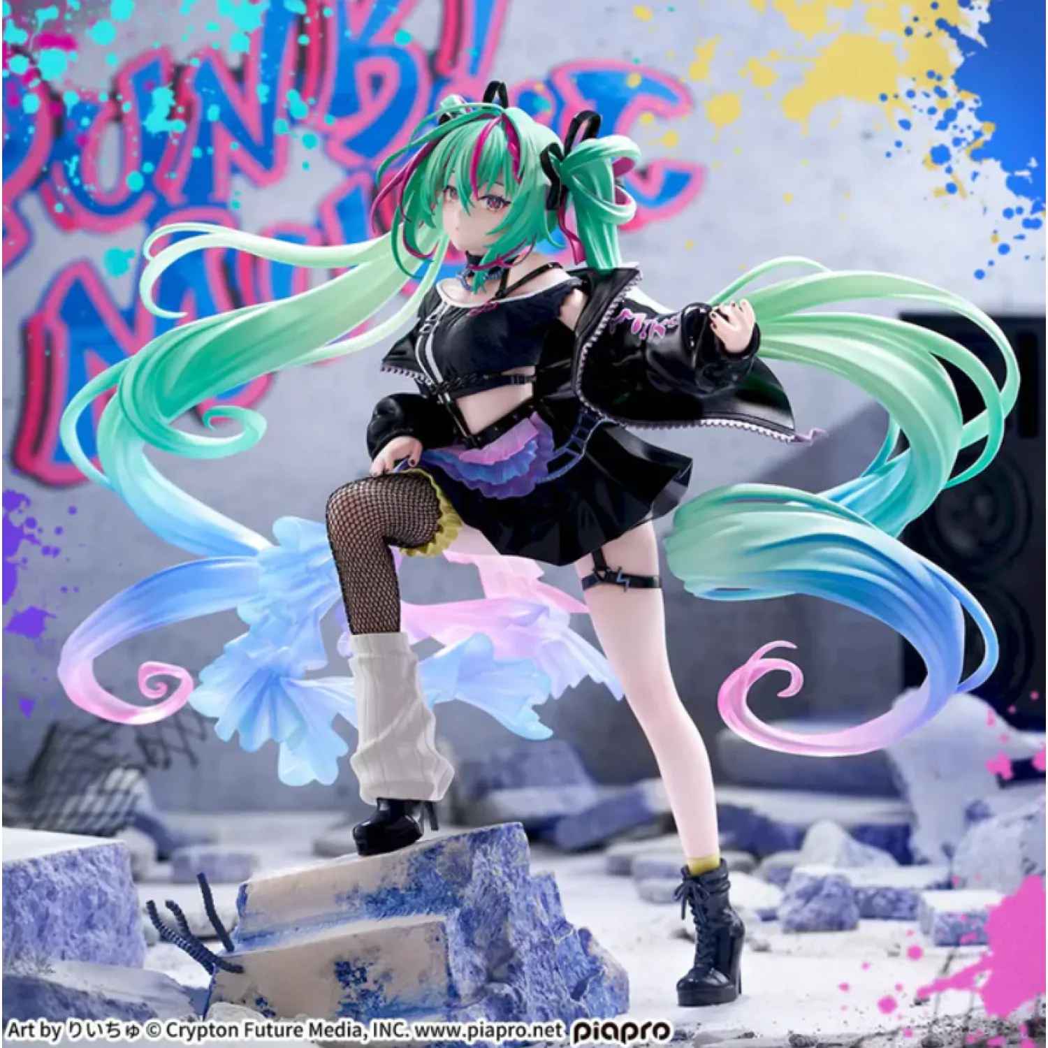 Character Vocal Series 01: Hatsune Miku FIGURIZMa PVC Socha Hatsune Miku Punk! 23 cm fotografii produktu