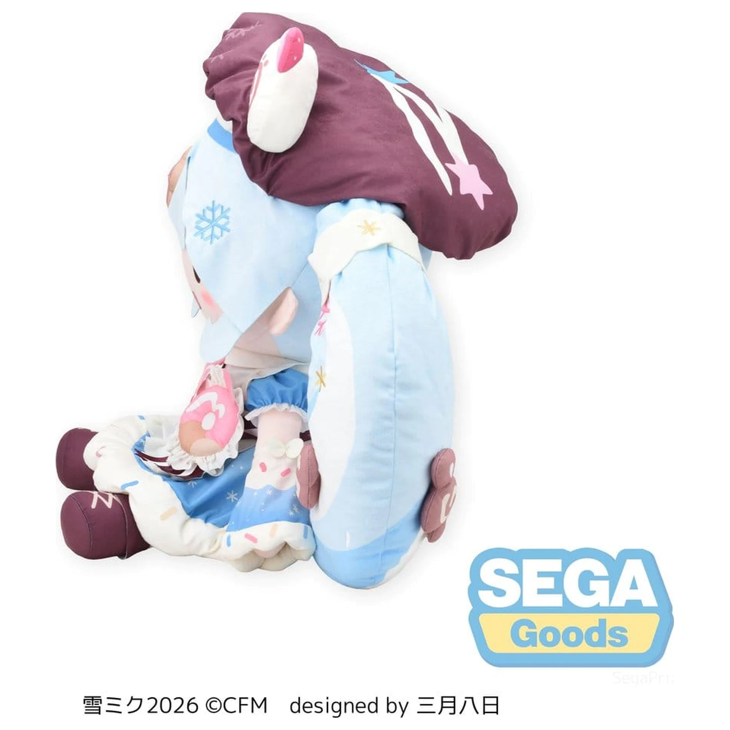 Character Vocal Series 01: Hatsune Miku Fuwa Petit plyšová figurka Snow Miku 2026 Dodeka Jumbo 50 cm fotografii produktu
