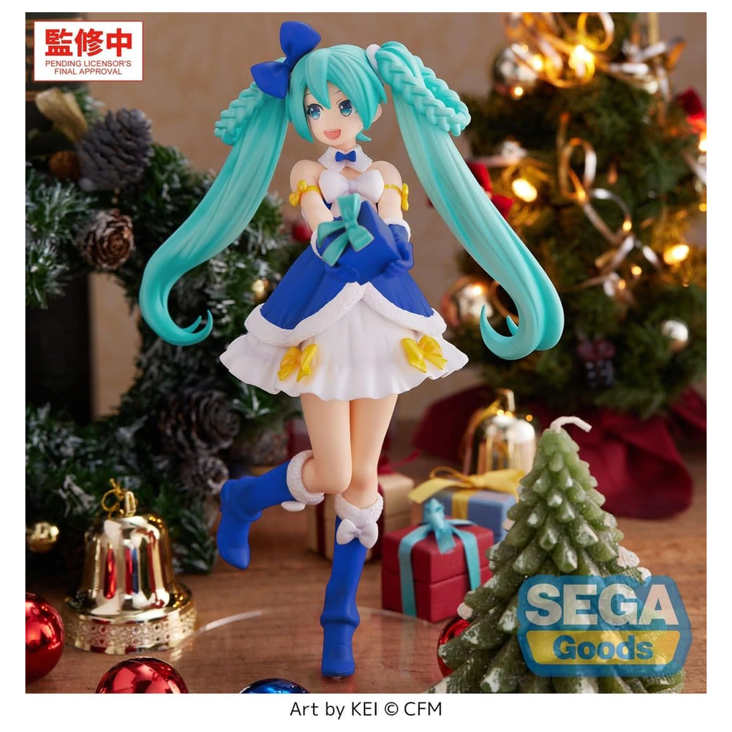 Character Vocal Series 01: Hatsune Miku High Premium PVC figurka Hatsune Miku Sapphire Christmas Ver. 21 cm fotografii produktu