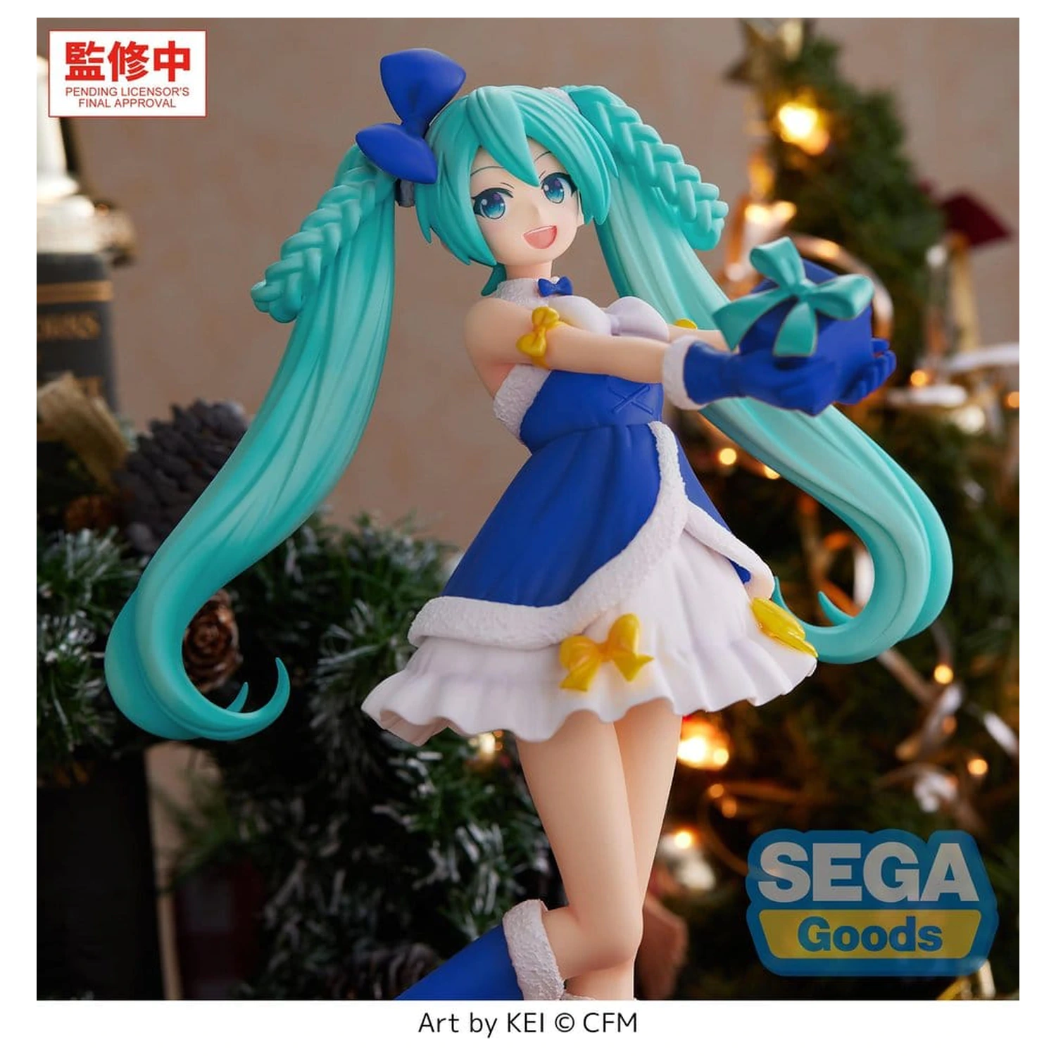 Character Vocal Series 01: Hatsune Miku High Premium PVC figurka Hatsune Miku Sapphire Christmas Ver. 21 cm fotografii produktu