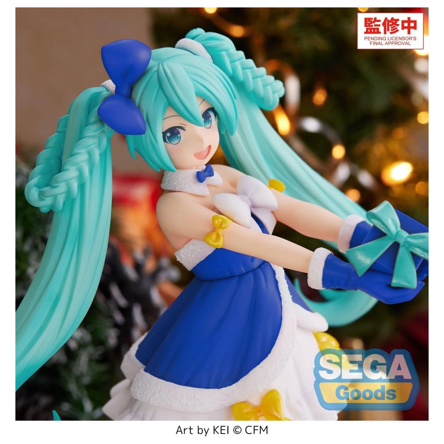 Character Vocal Series 01: Hatsune Miku High Premium PVC figurka Hatsune Miku Sapphire Christmas Ver. 21 cm fotografii produktu