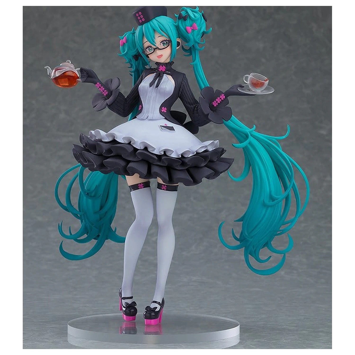 Character Vocal Series 01: Hatsune Miku Pop Up Parade Hatsune Miku: Glasses x Café Ver. 18 cm fotografii produktu