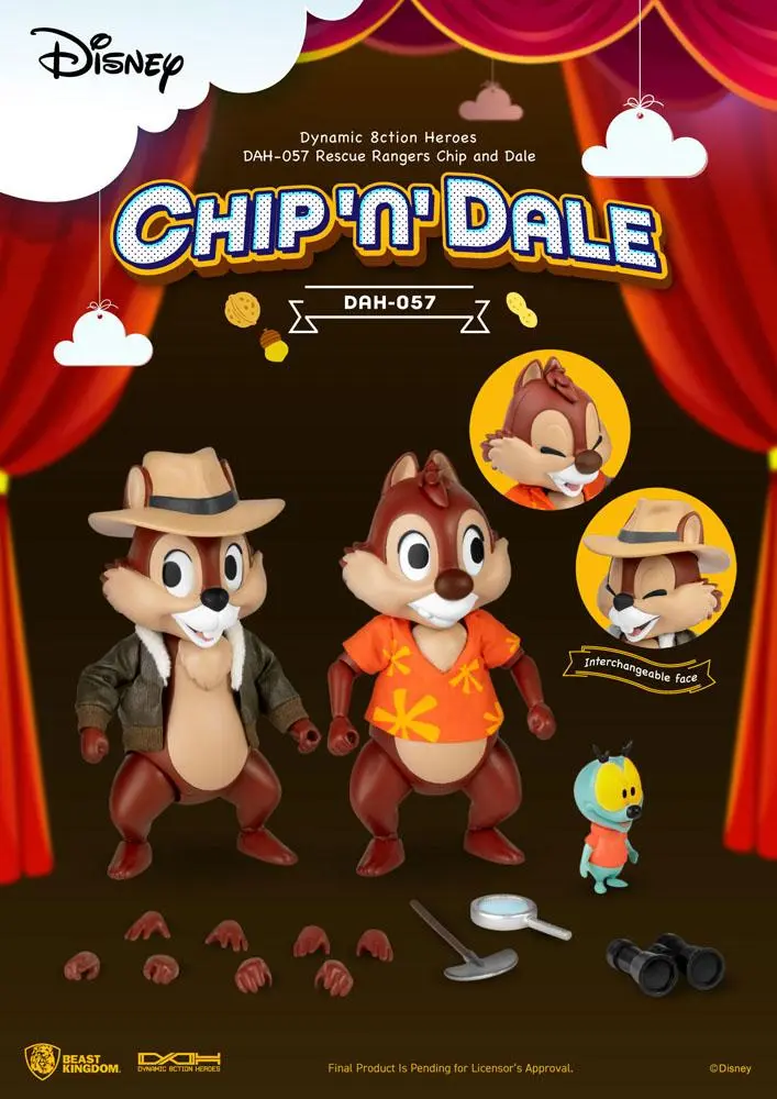 Chip 'n Dale: Rescue Rangers Dynamic 8ction Heroes akční figurky 1/9 Chip & Dale 10 cm fotografii produktu