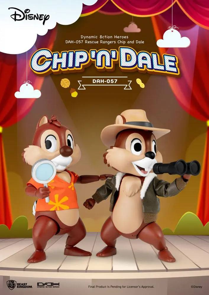 Chip 'n Dale: Rescue Rangers Dynamic 8ction Heroes akční figurky 1/9 Chip & Dale 10 cm fotografii produktu