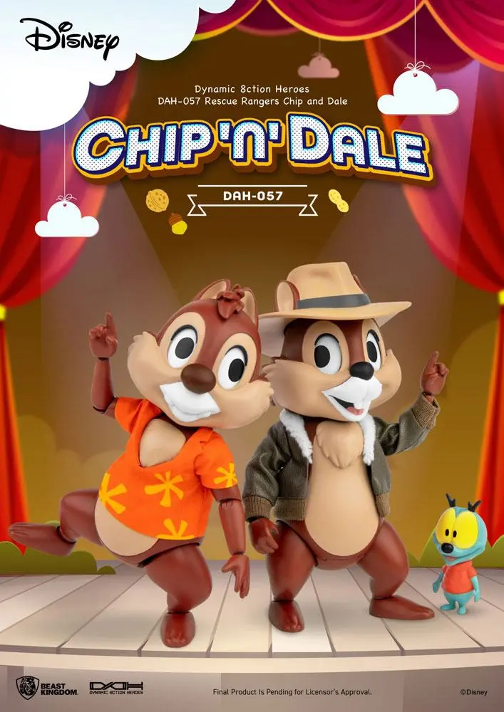 Chip 'n Dale: Rescue Rangers Dynamic 8ction Heroes akční figurky 1/9 Chip & Dale 10 cm fotografii produktu