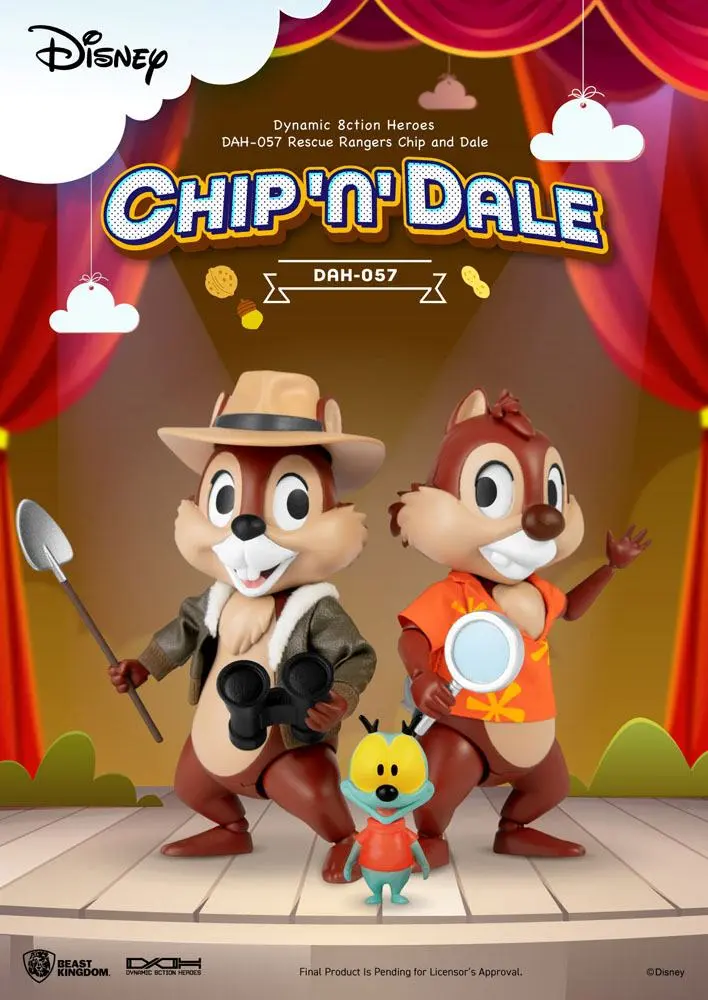 Chip 'n Dale: Rescue Rangers Dynamic 8ction Heroes akční figurky 1/9 Chip & Dale 10 cm fotografii produktu