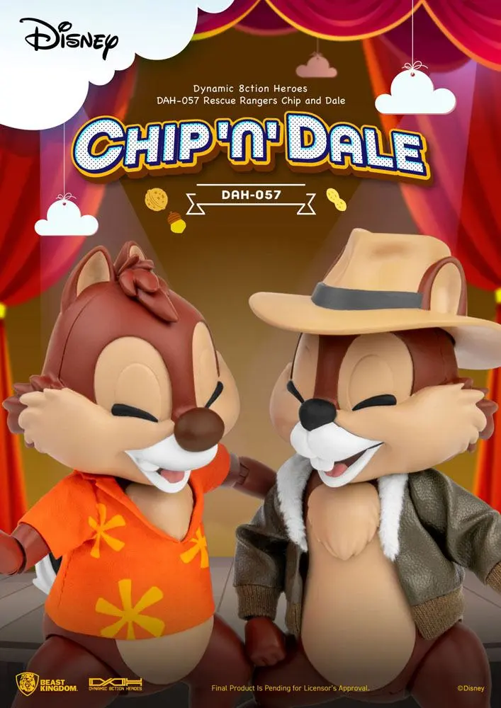 Chip 'n Dale: Rescue Rangers Dynamic 8ction Heroes akční figurky 1/9 Chip & Dale 10 cm fotografii produktu