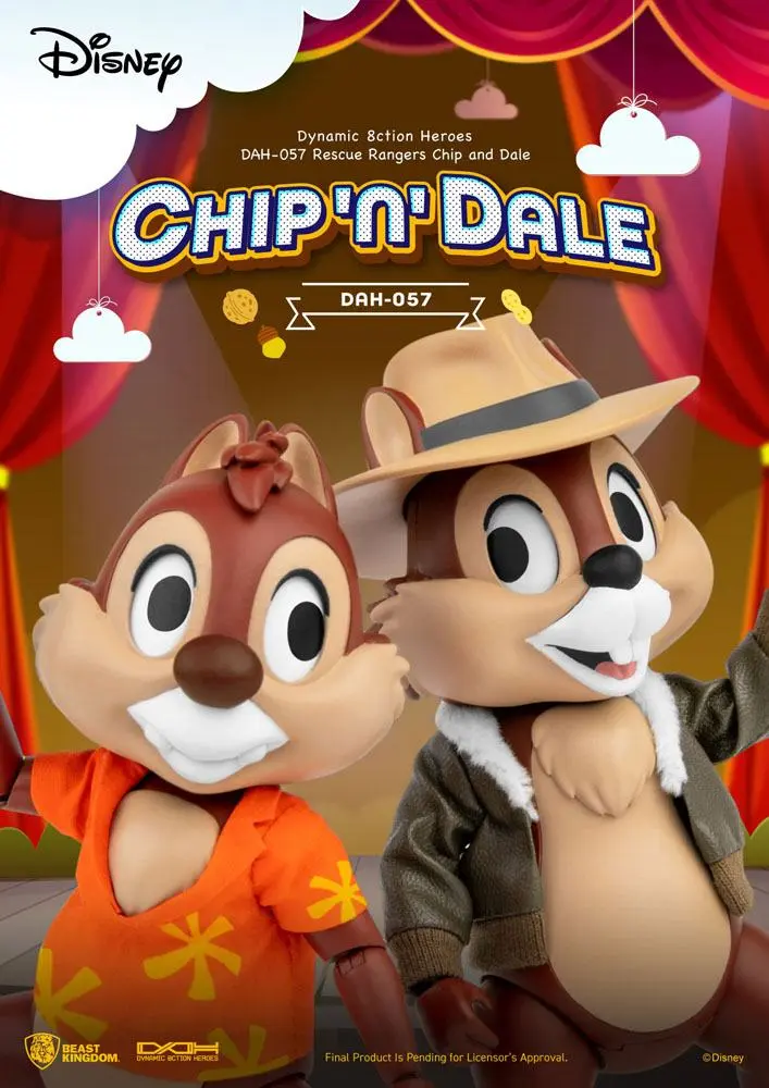 Chip 'n Dale: Rescue Rangers Dynamic 8ction Heroes akční figurky 1/9 Chip & Dale 10 cm fotografii produktu