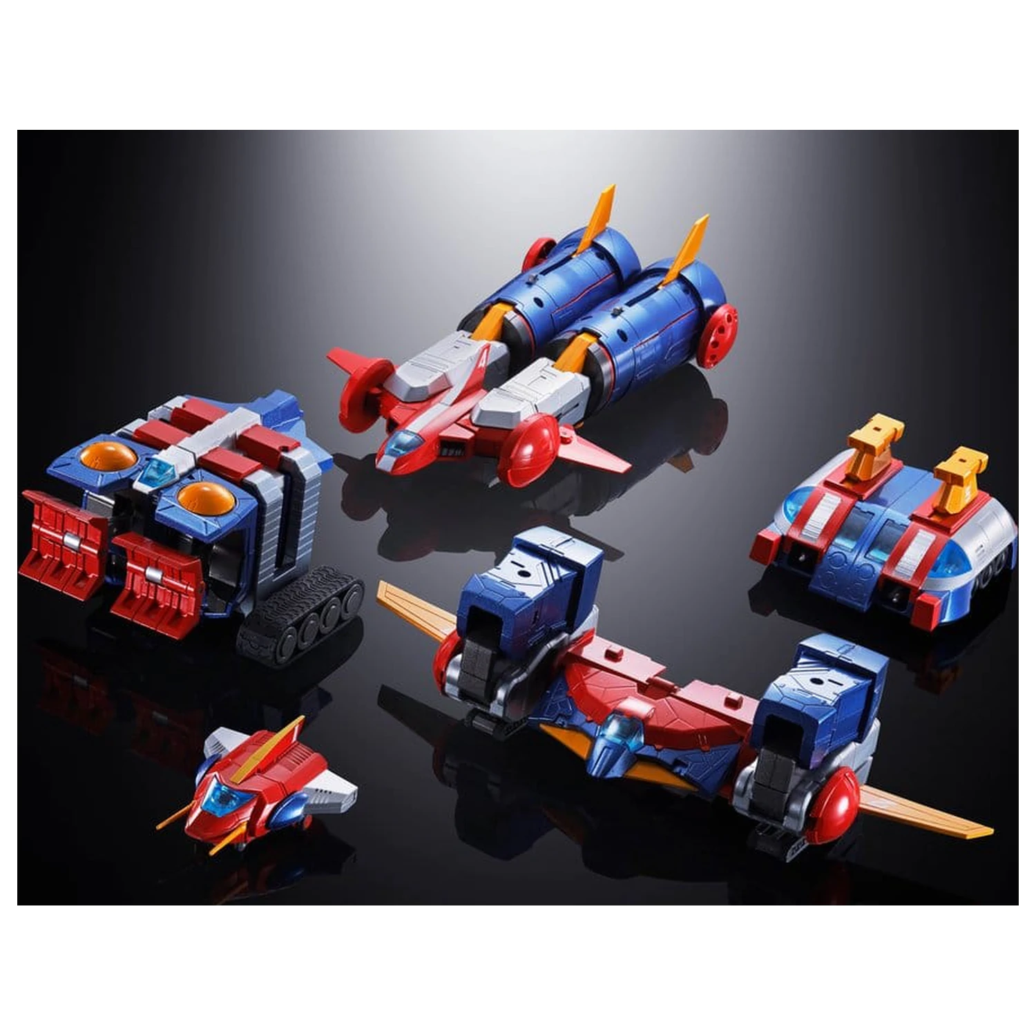 Chodenji Robot Combattler V Soul of Chogokin Kovová akční figurka GX-121 Combattler V6 26 cm fotografii produktu