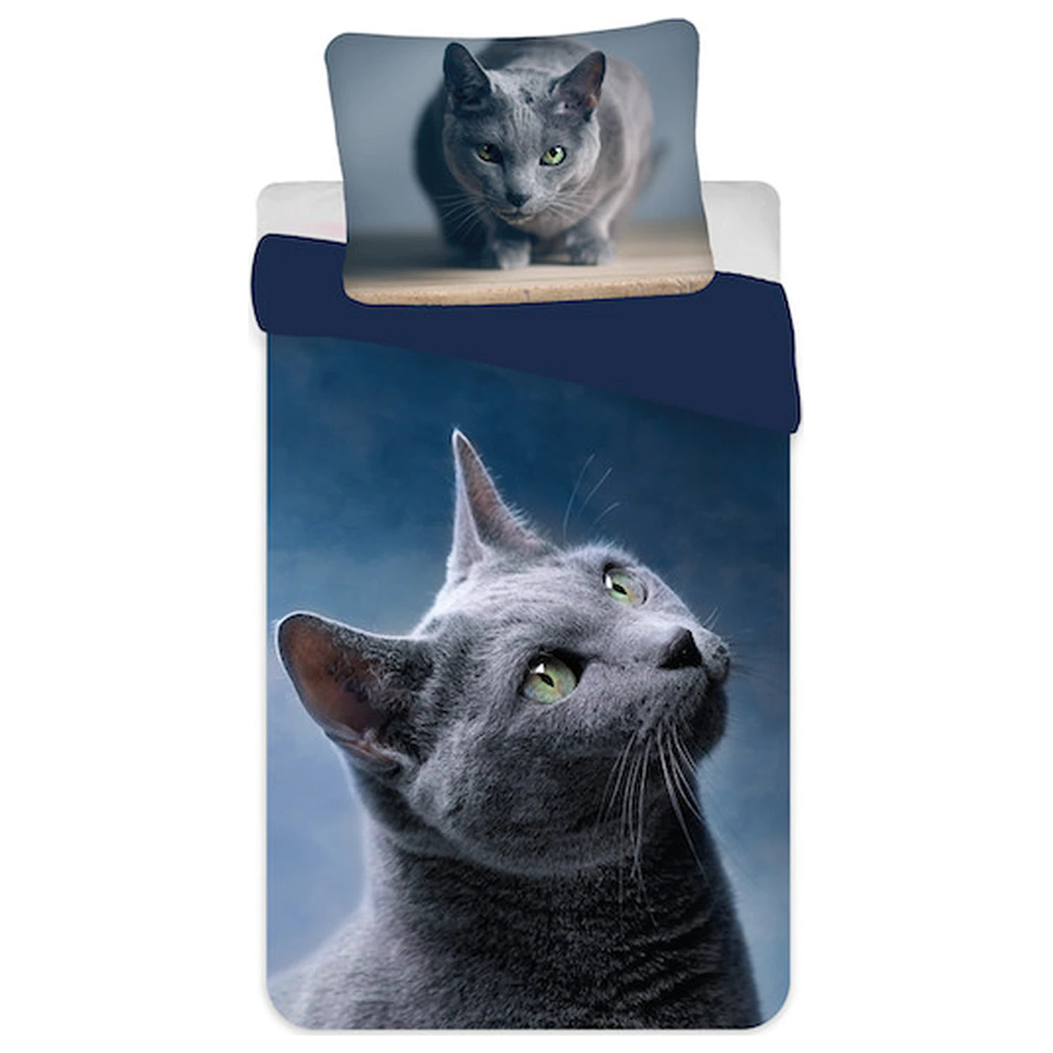 Cat Dark mikrovláknový povlak na peřinu fotografii produktu