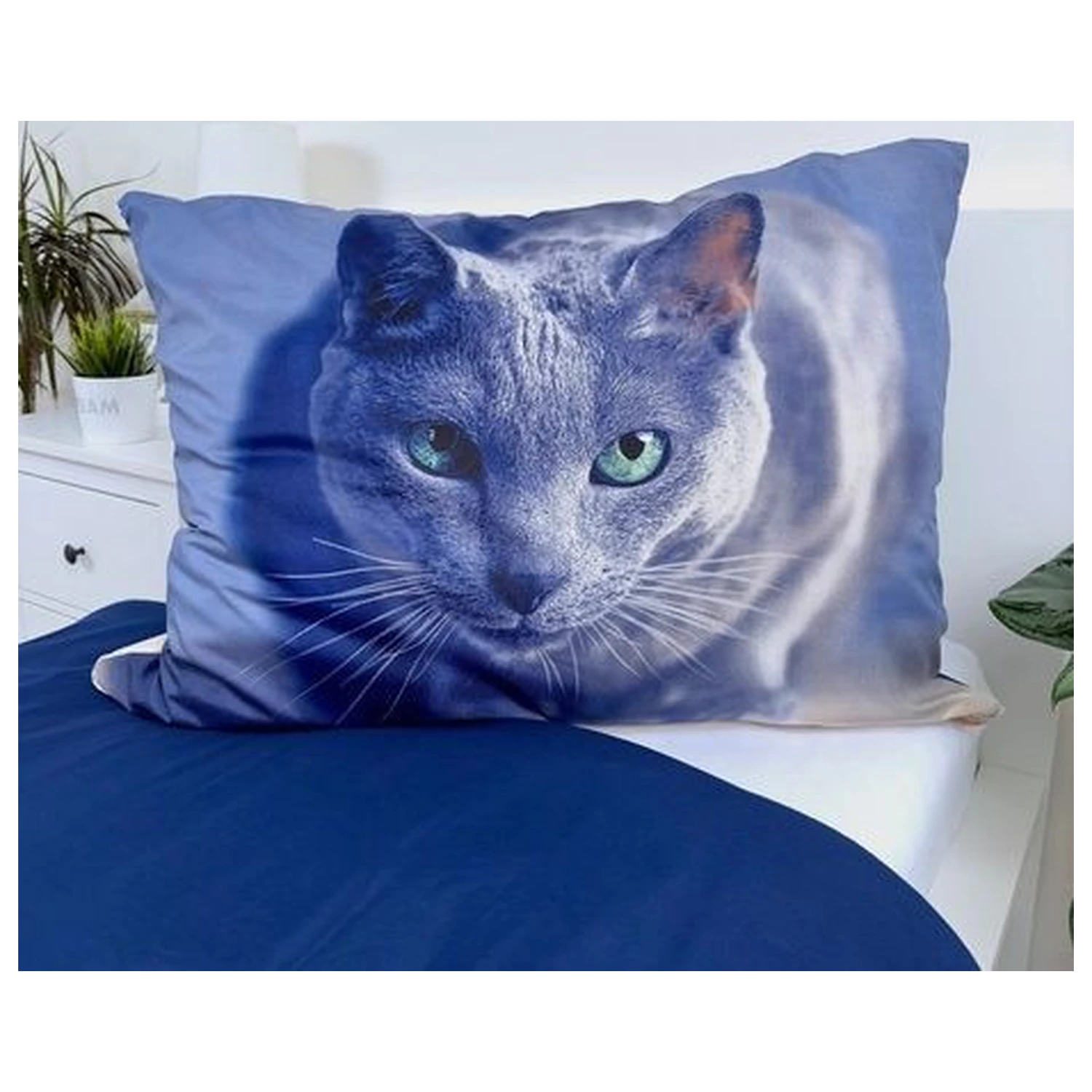 Cat Dark mikrovláknový povlak na peřinu fotografii produktu