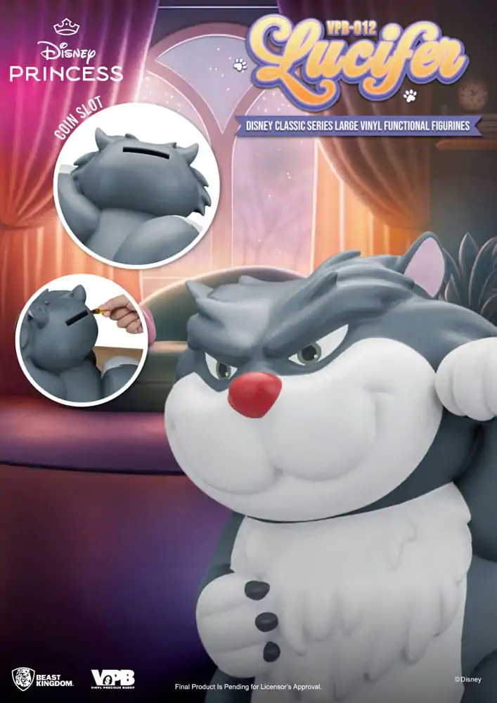 Cinderella Piggy Vinylová pokladnička Lucifer 33 cm fotografii produktu