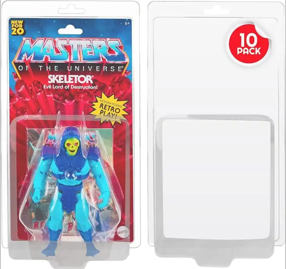 Clamshell PET chrániče 10-Pack pro Masters of the Universe akční figurky fotografii produktu