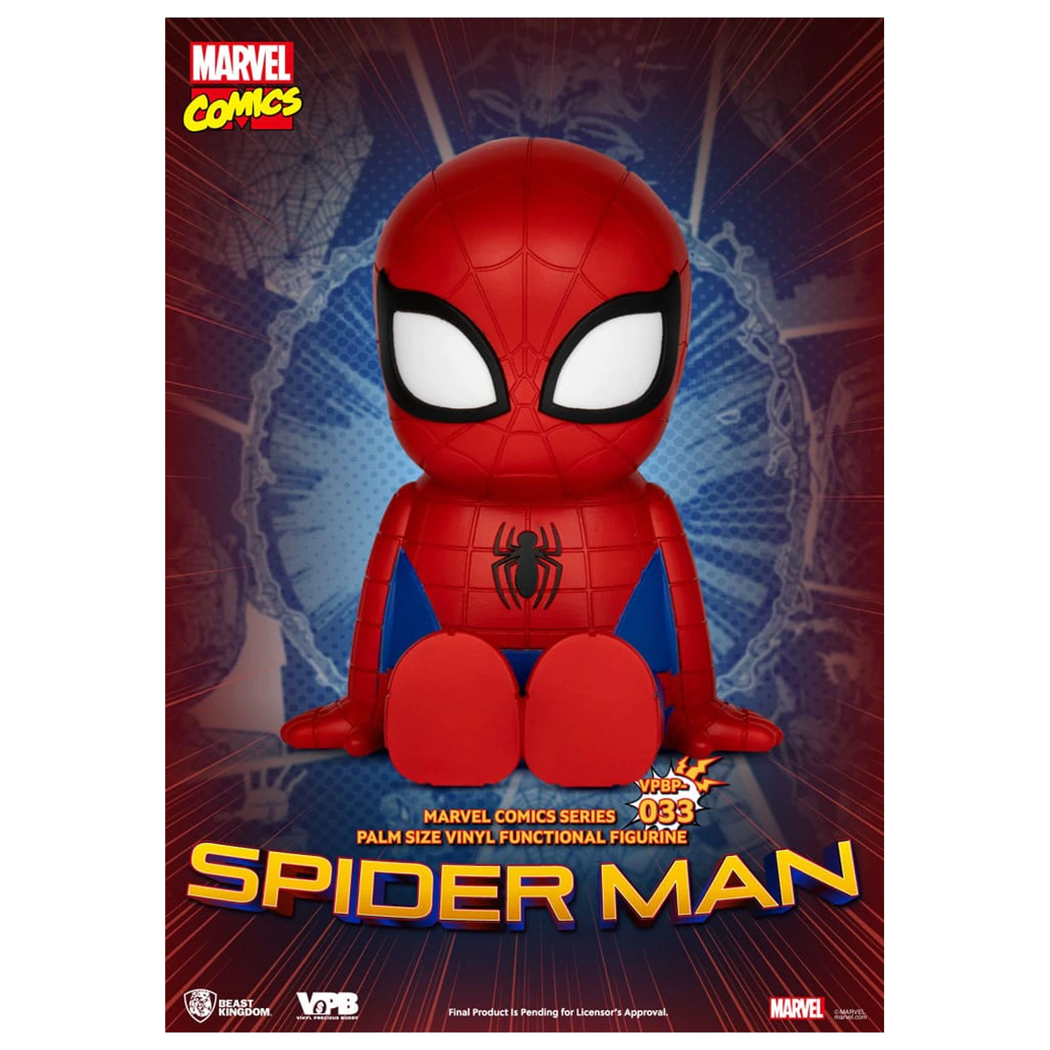 Klasická komiksová vinylová kasička Marvel Spiderman 12 cm fotografii produktu