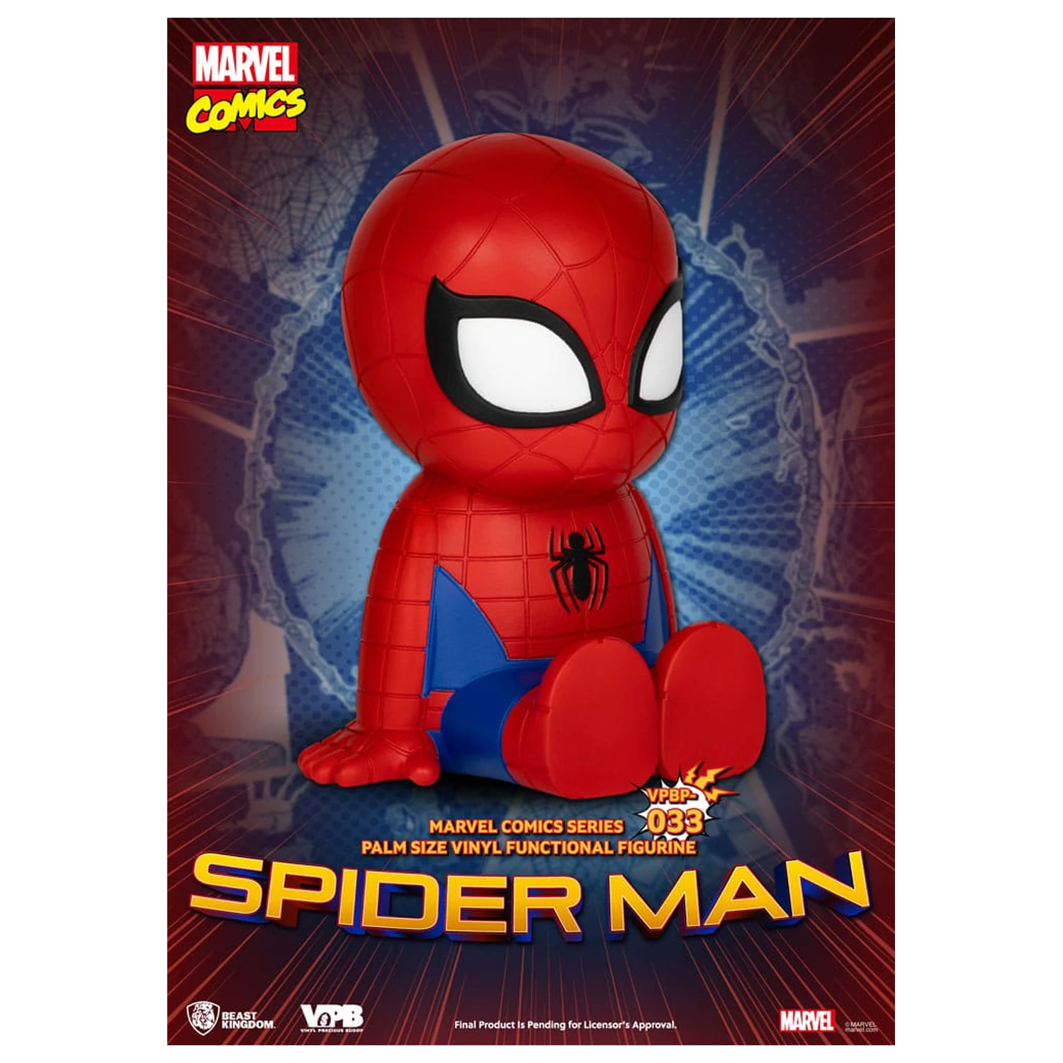 Klasická komiksová vinylová kasička Marvel Spiderman 12 cm fotografii produktu