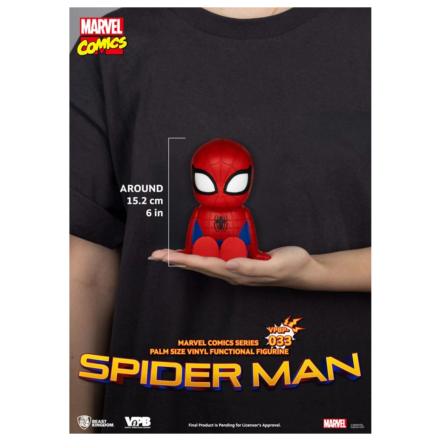 Klasická komiksová vinylová kasička Marvel Spiderman 12 cm fotografii produktu
