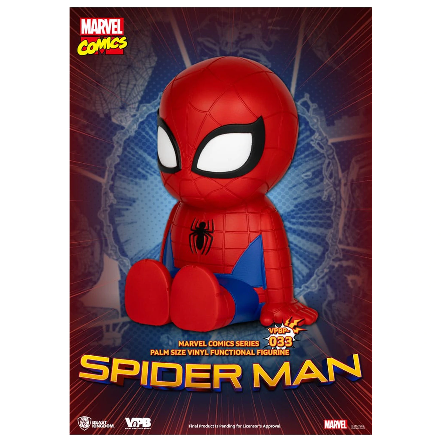Klasická komiksová vinylová kasička Marvel Spiderman 12 cm fotografii produktu