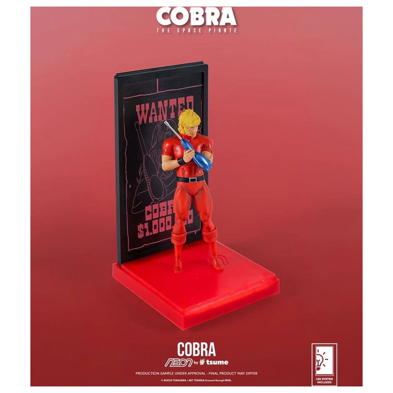 Cobra Neon Figurka 1/9 Cobra The Space Pirate 20 cm fotografii produktu