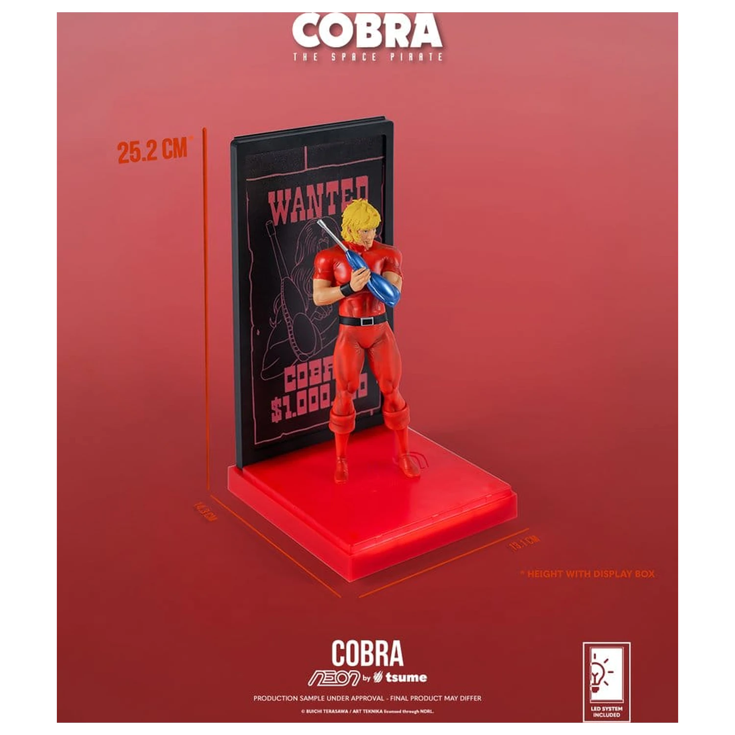 Cobra Neon Figurka 1/9 Cobra The Space Pirate 20 cm fotografii produktu