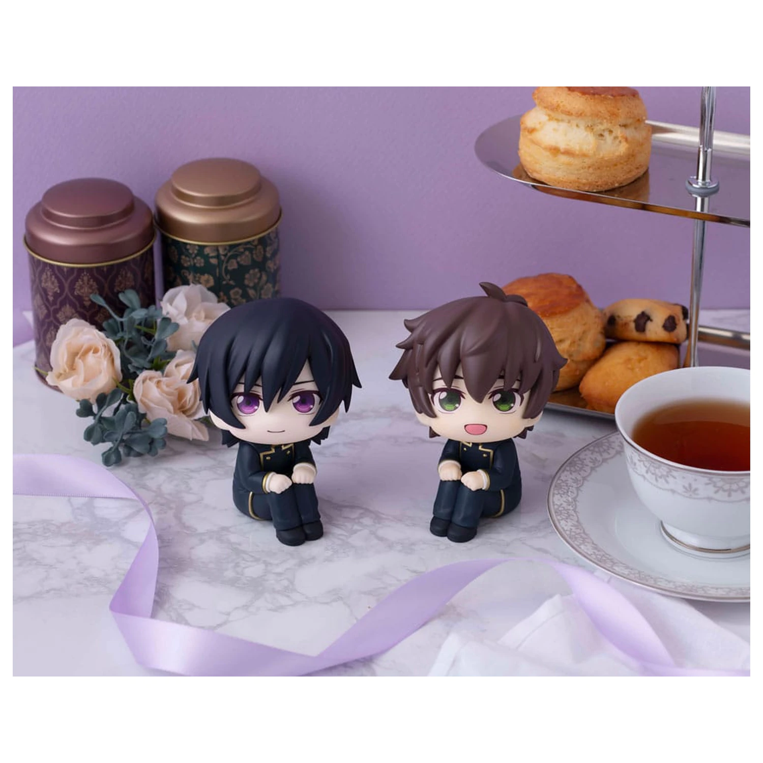 Code Geass Lelouch of the Rebellion Look Up PVC sošky Lelouch Lamperouge & Suzaku Kururugi sada (s dárkem) 11 cm fotografii produktu