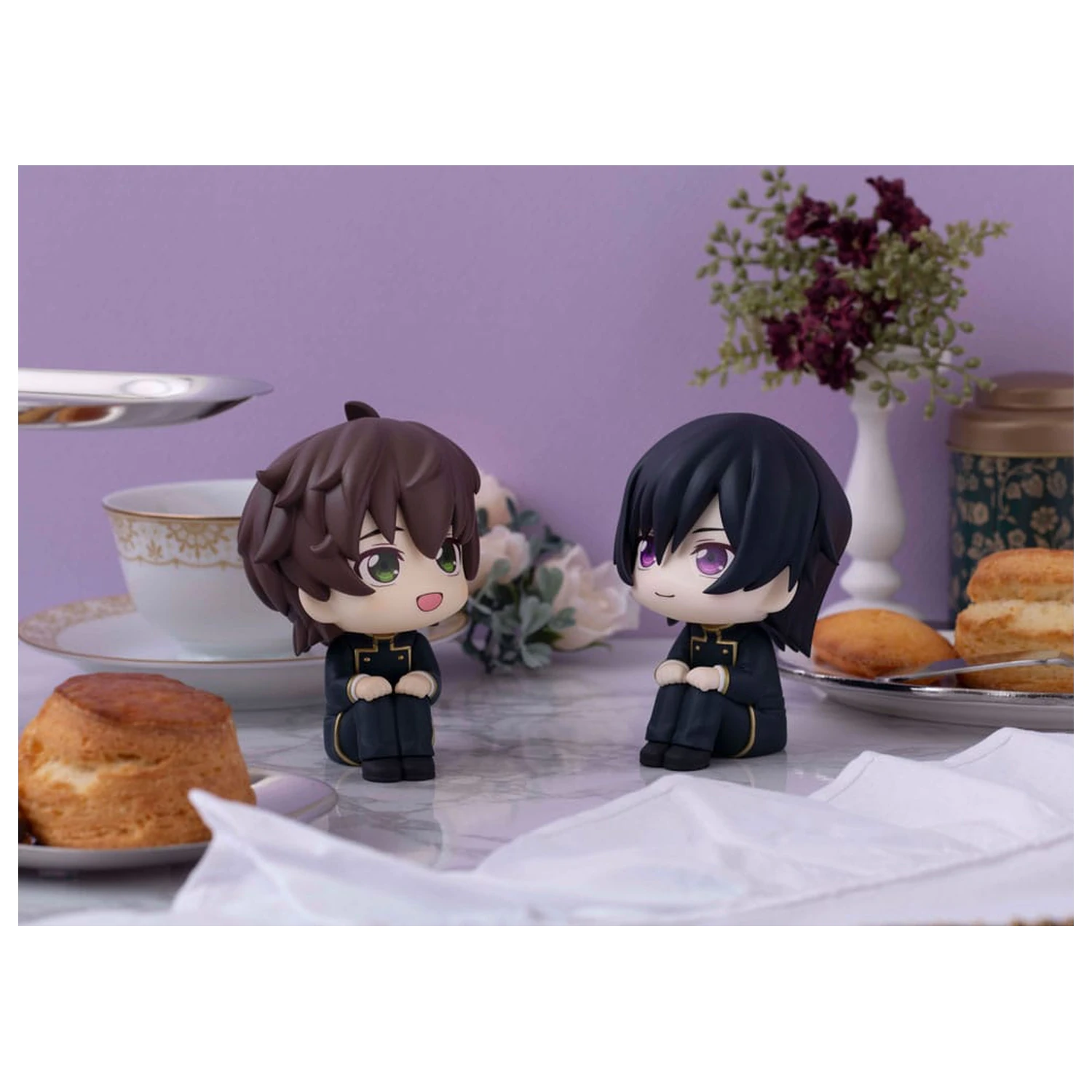 Code Geass Lelouch of the Rebellion Look Up PVC sošky Lelouch Lamperouge & Suzaku Kururugi sada (s dárkem) 11 cm fotografii produktu