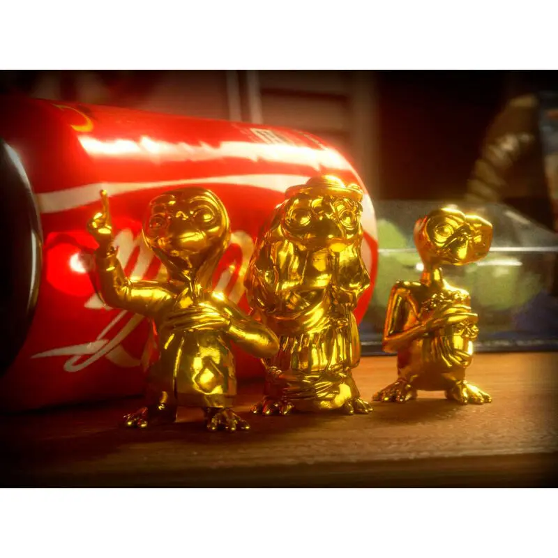 E.T. the Extra-Terrestrial Sběratelská sada mini figurek 3 kusy Zlatá edice 5 cm fotografii produktu