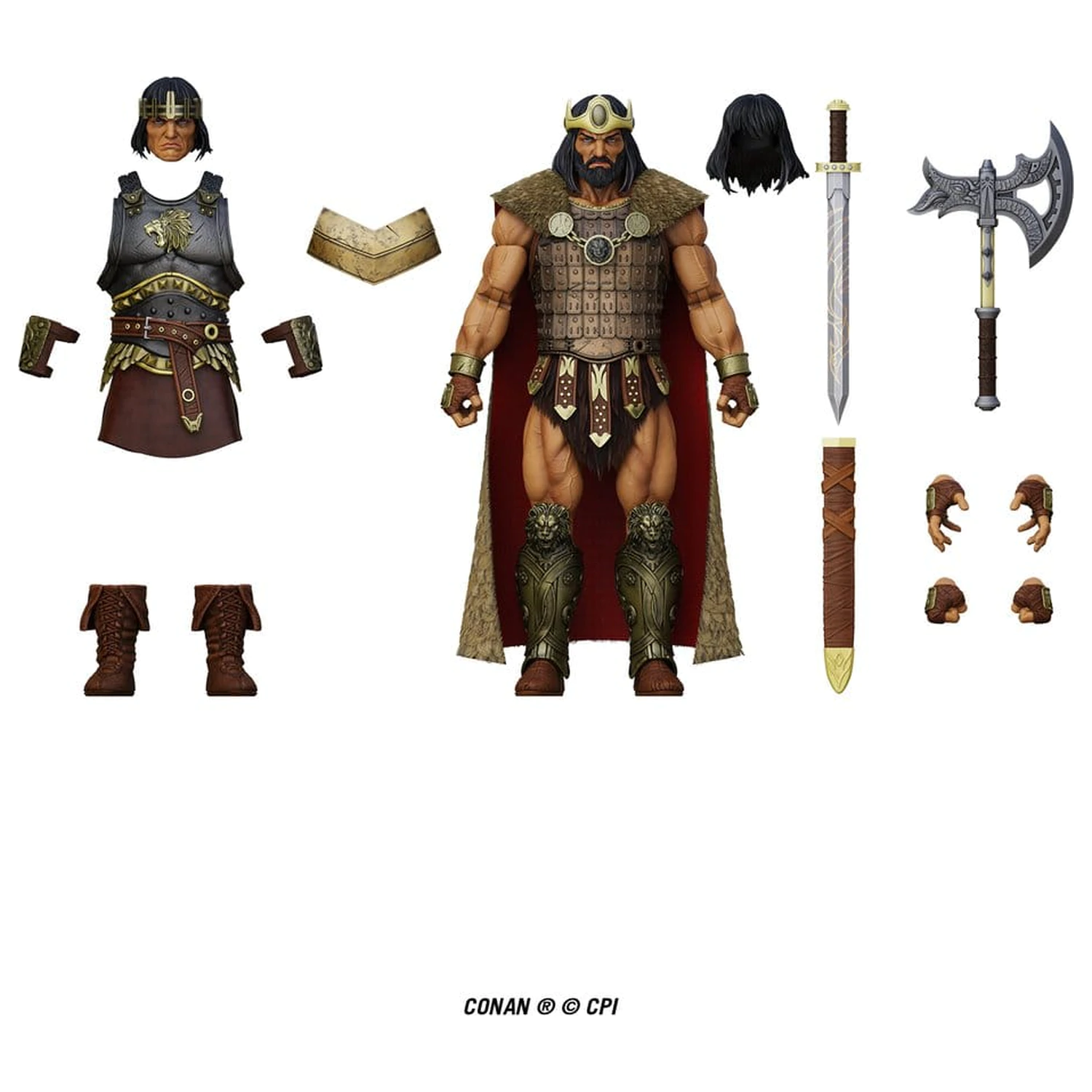 Conan Epic H.A.C.K.S. Akční figurka 1/12 King Conan: Ruler of Aquilonia fotografii produktu