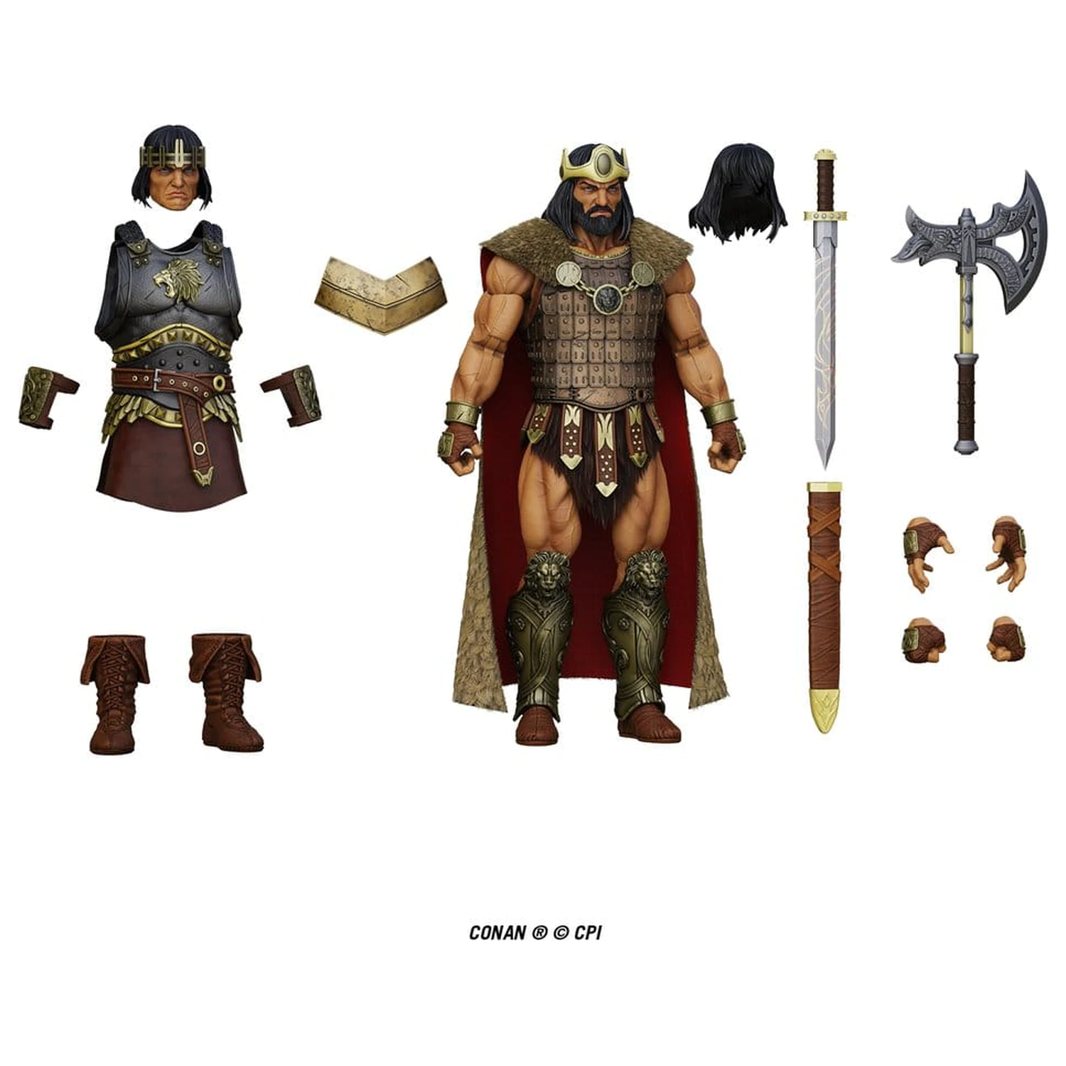 Conan Epic H.A.C.K.S. Akční figurka 1/12 King Conan: Ruler of Aquilonia fotografii produktu