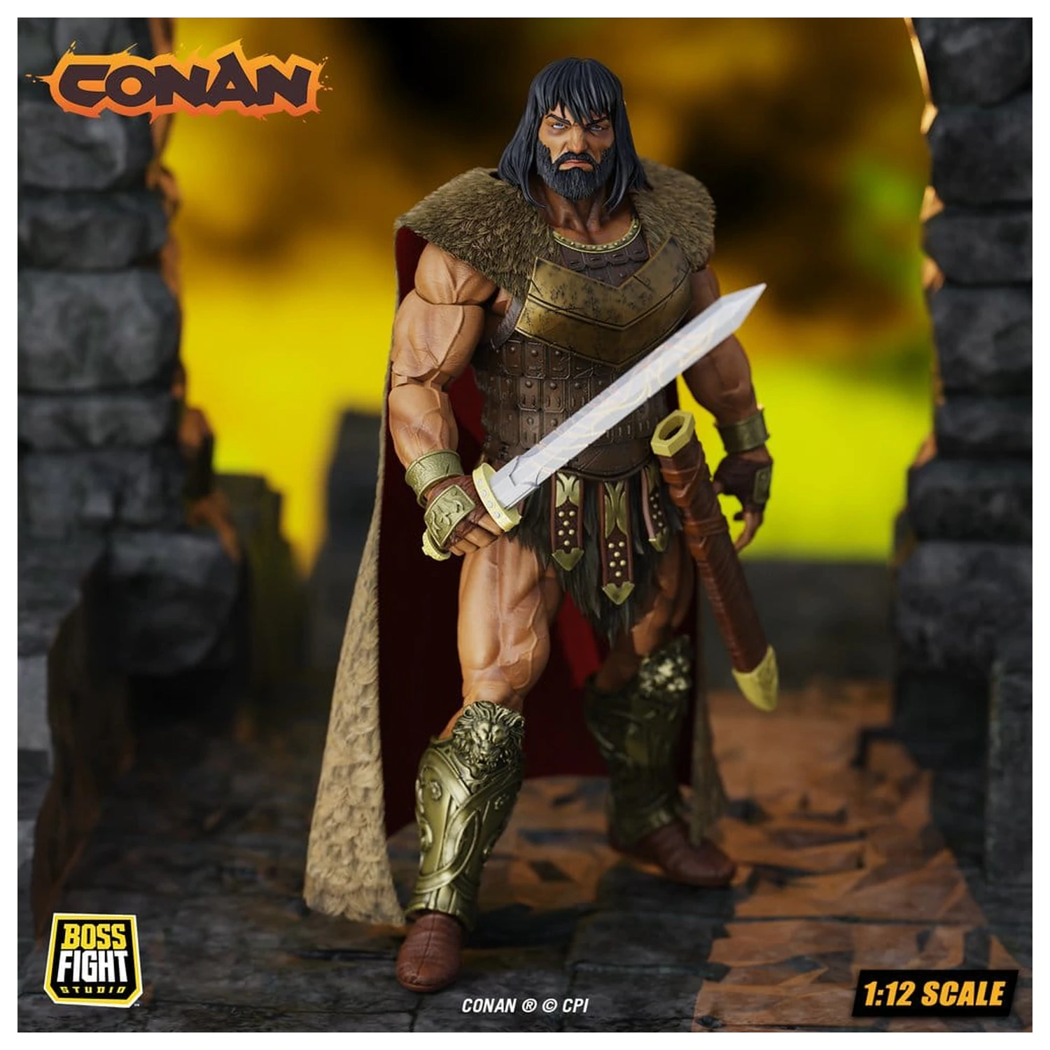 Conan Epic H.A.C.K.S. Akční figurka 1/12 King Conan: Ruler of Aquilonia fotografii produktu