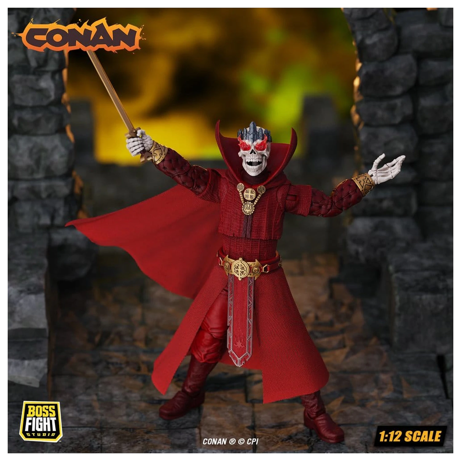 Conan Epic H.A.C.K.S. akční figurka 1/12 Thulsa Doom: Undead Sorcerer fotografii produktu