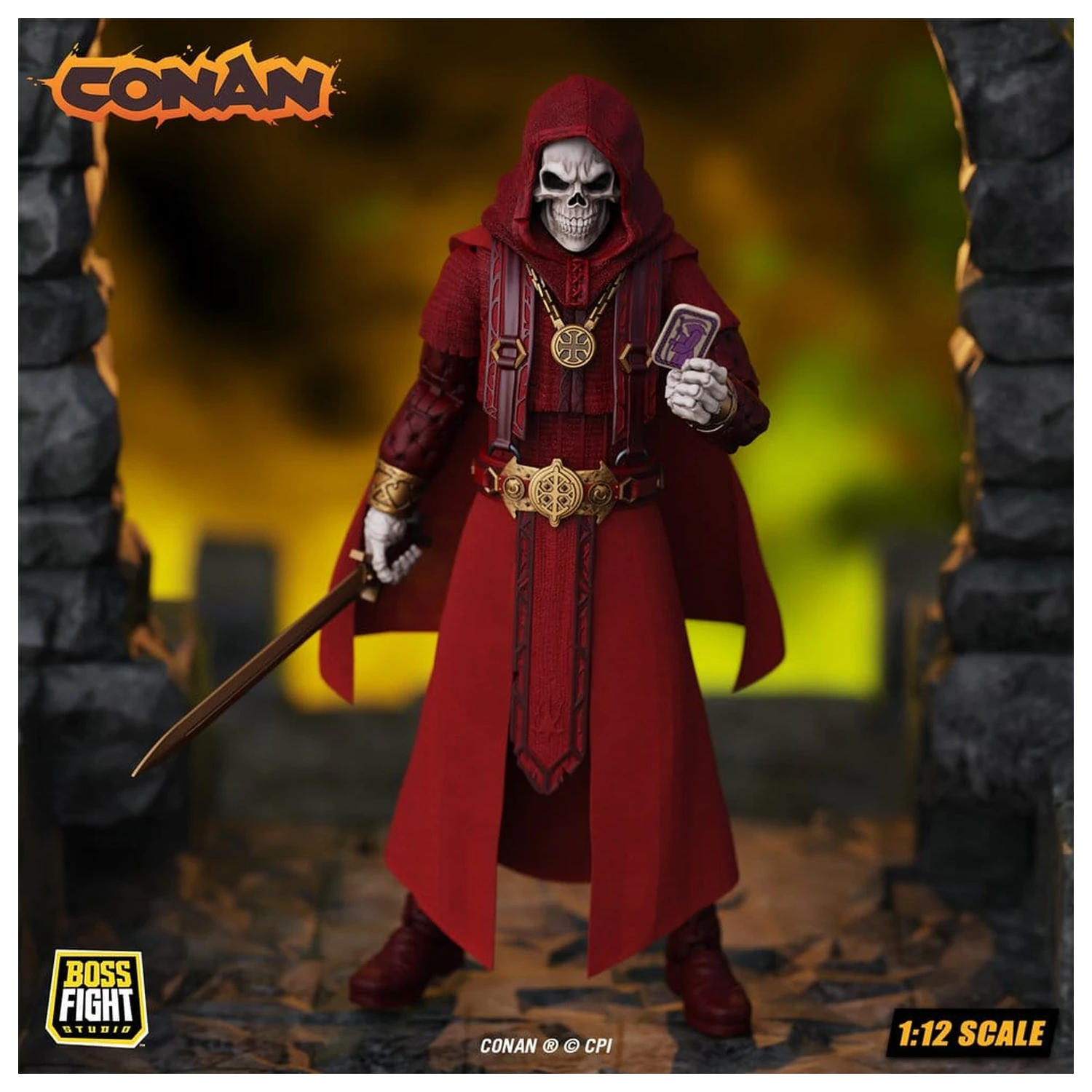 Conan Epic H.A.C.K.S. akční figurka 1/12 Thulsa Doom: Undead Sorcerer fotografii produktu