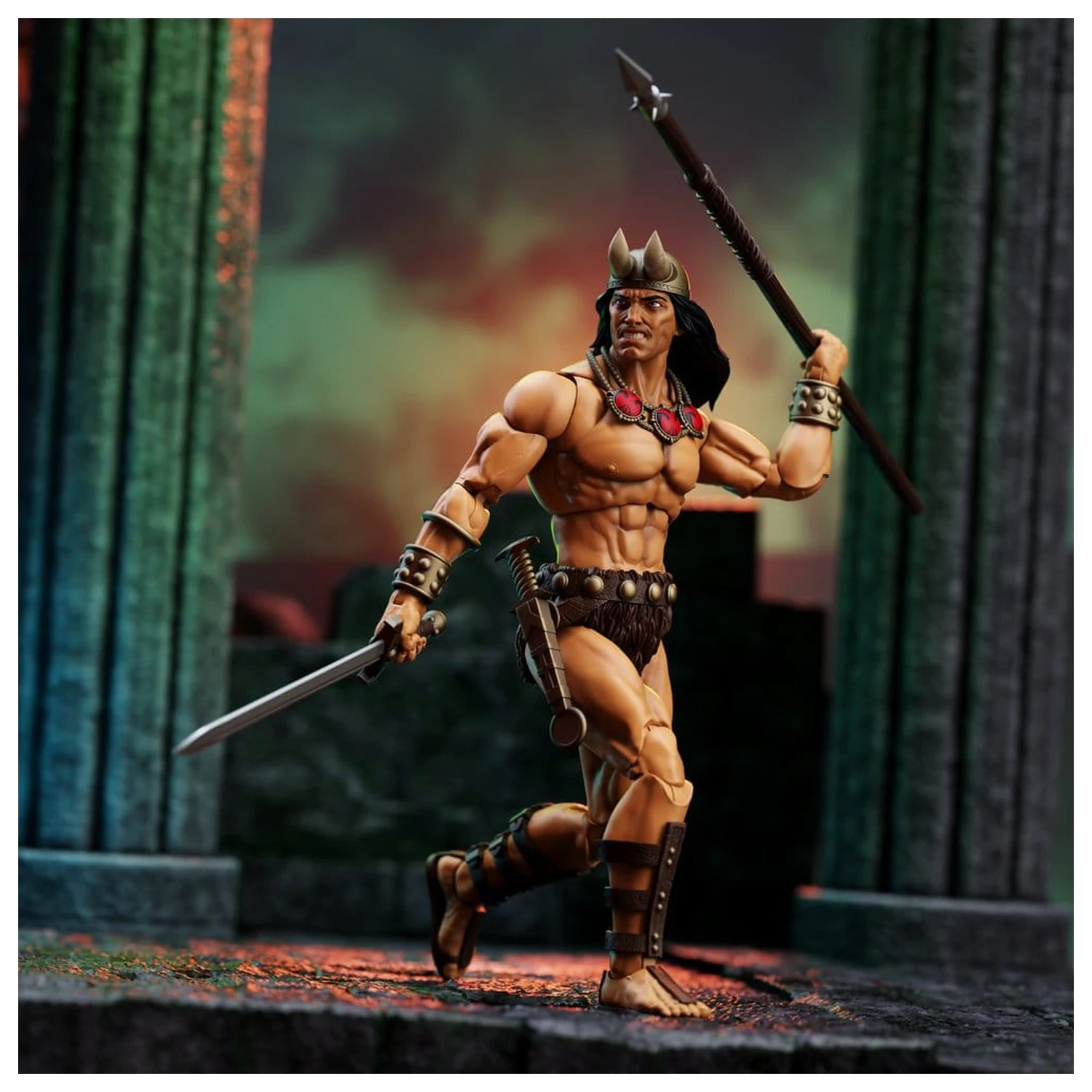 Conan the Barbarian Epic H.A.C.K.S. akční figurky Set Věž slona: Mladý Conan a Yag Kosha fotografii produktu