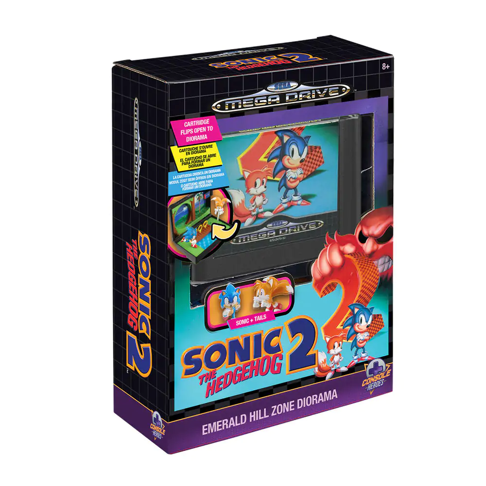 Console Heroes Sonic The Hedgehog 2 Mega Drive diorama fotografii produktu