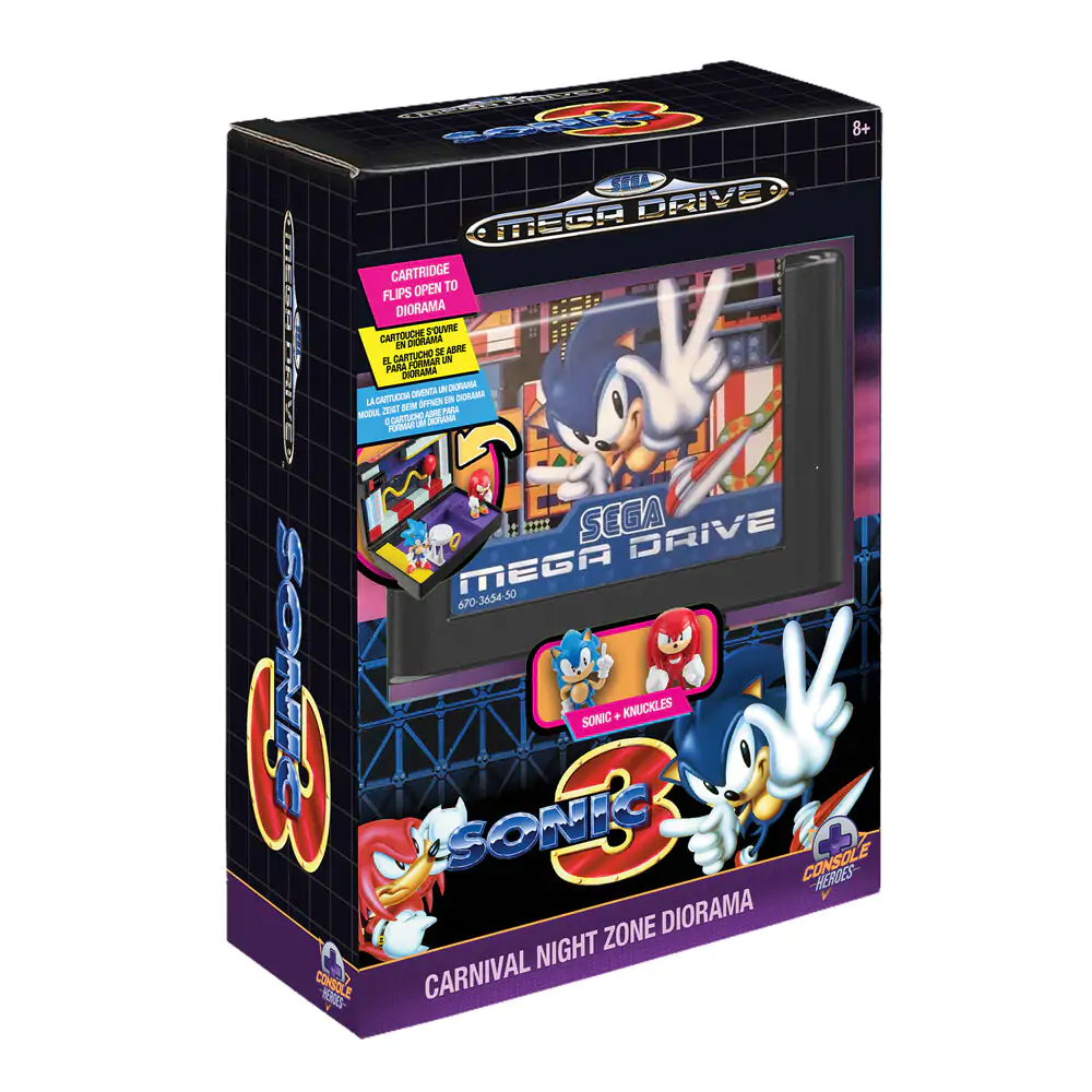 Console Heroes Sonic The Hedgehog 3 Mega Drive diorama fotografii produktu