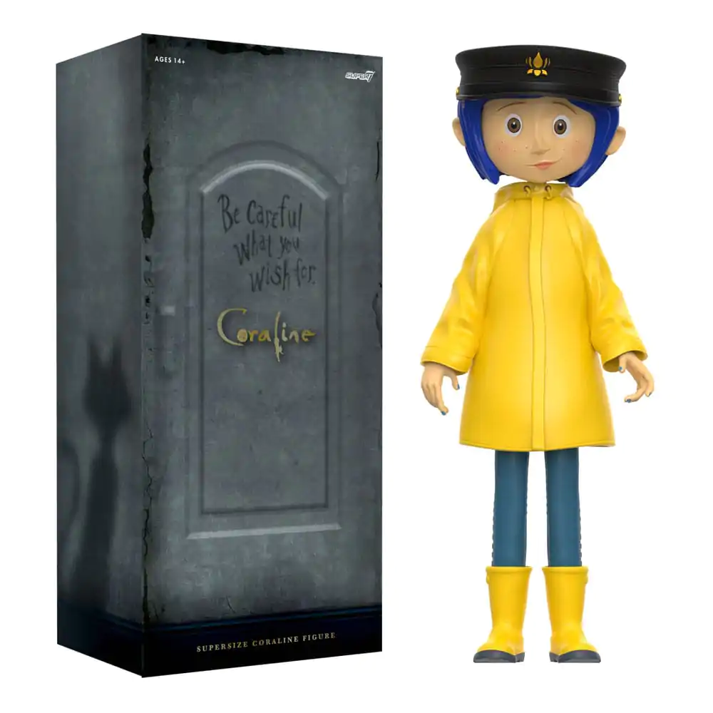 Coraline Supersize Vinyl Akční figurka Coraline s kloboukem (Knoflíkové oči) 40 cm fotografii produktu