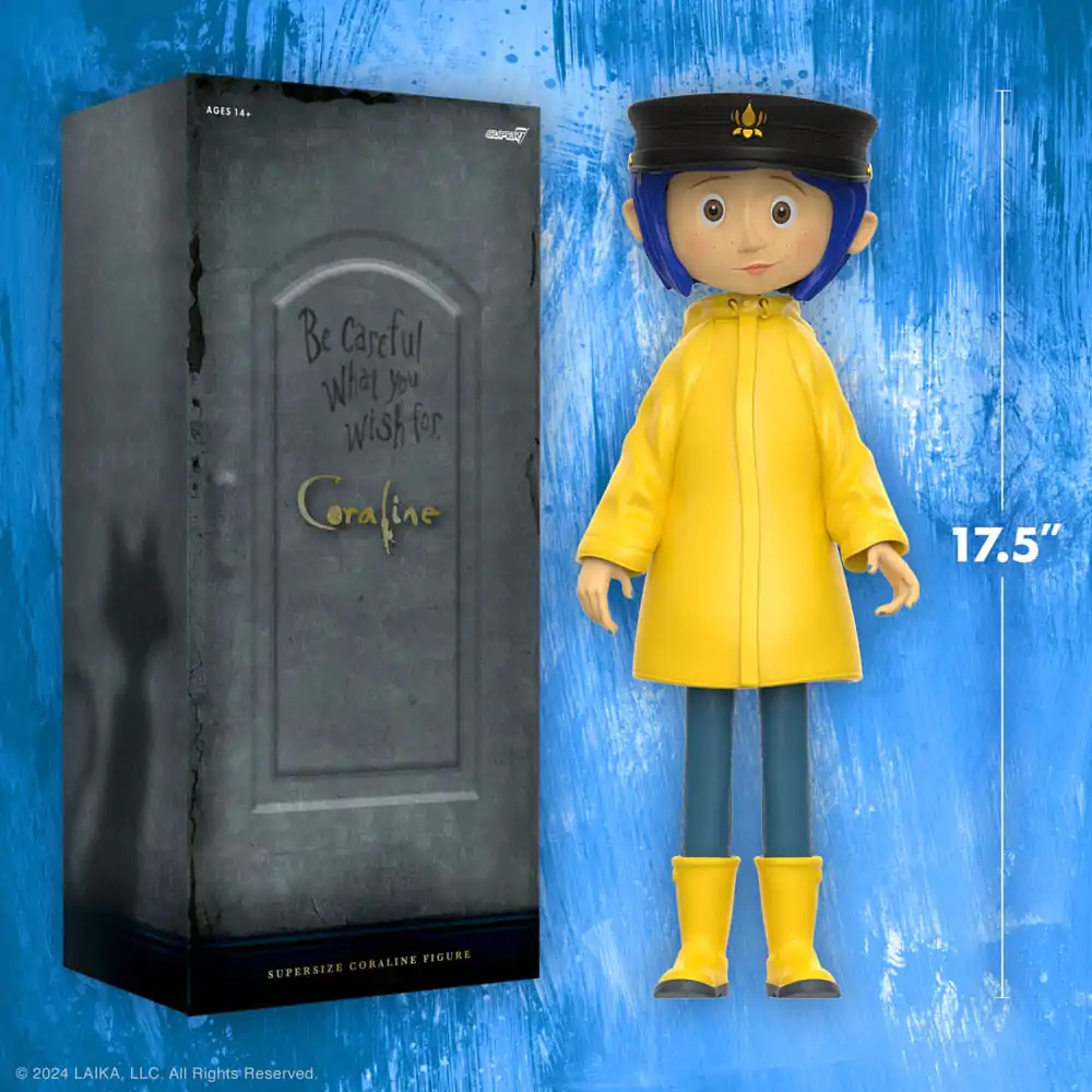 Coraline Supersize Vinyl Akční figurka Coraline s kloboukem (Knoflíkové oči) 40 cm fotografii produktu