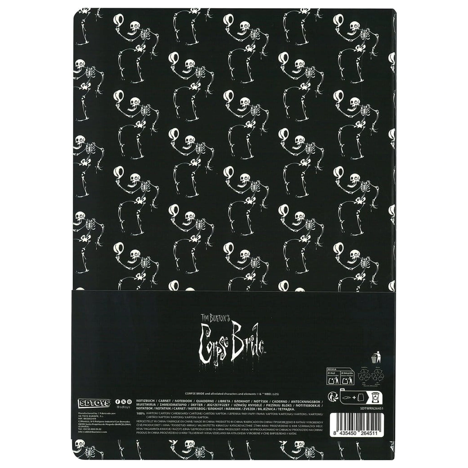 Corpse Bride Softcover Notebook verze A s kostlivcem 21 cm fotografii produktu