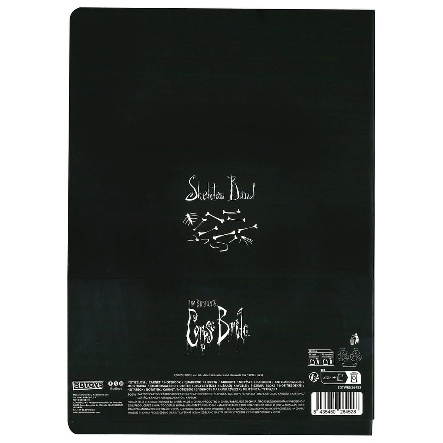 Corpse Bride Softcover Notebook Skeleton ver. B 21 cm fotografii produktu