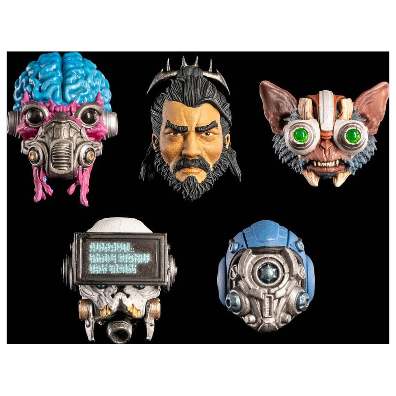 Cosmic Legions akční figurka příslušenství balíček hlav fotografii produktu