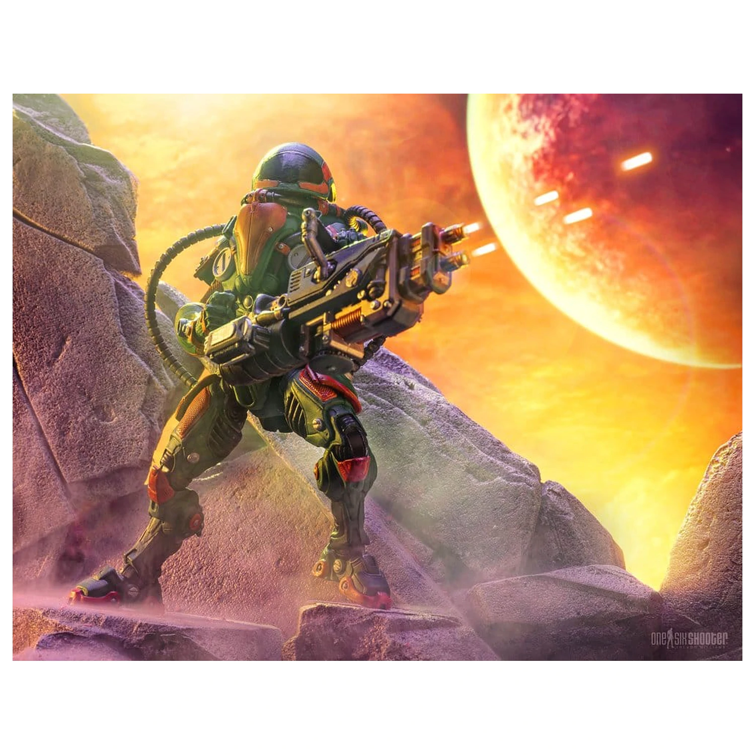 Cosmic Legions akční figurka T.U.5.C.C. Heavy Gunner fotografii produktu